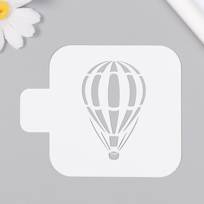 Трафарет "Воздушный шар" 9х9 см / 9950125 - купить с доставкой по ...