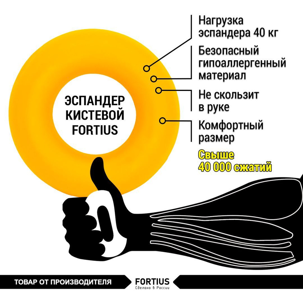 Fortius Эспандер , 1 шт, 40 кг #1