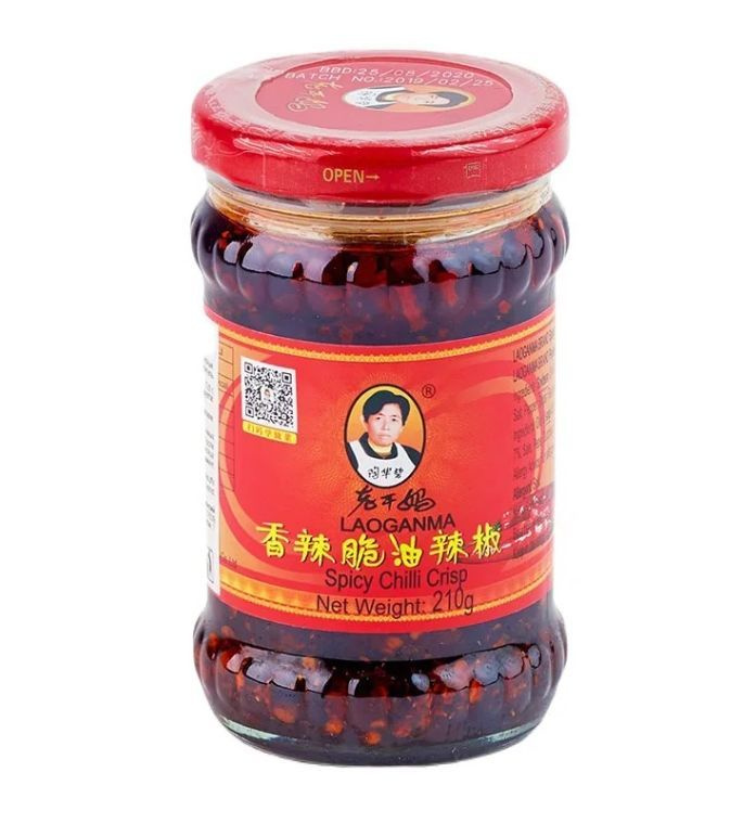 Соус острый Lao Gan Ma с хрустящим перцем чили, 210 г - купить с ...