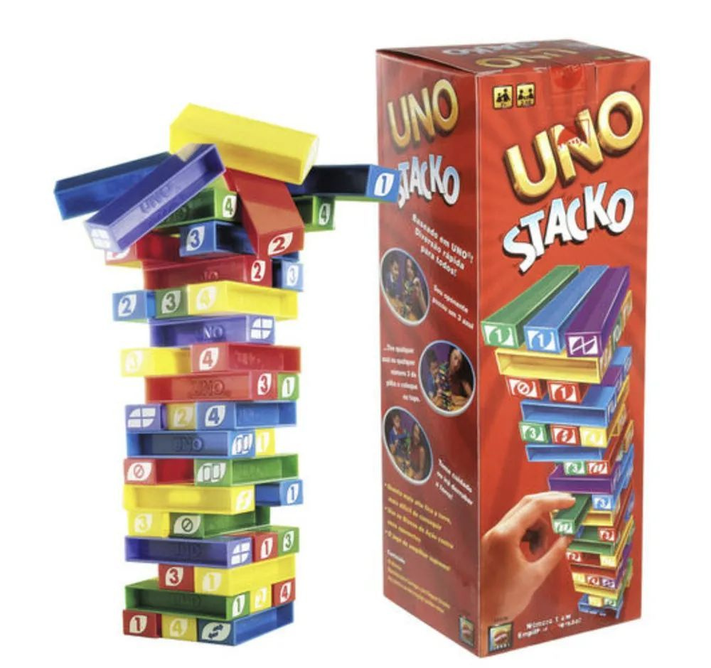 Настольная игра Uno Stacko - купить с доставкой по выгодным ценам в  интернет-магазине OZON (1179207326)