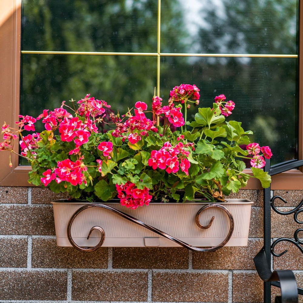 Подставка для цветов балконная на террасу крепление для цветочных ...