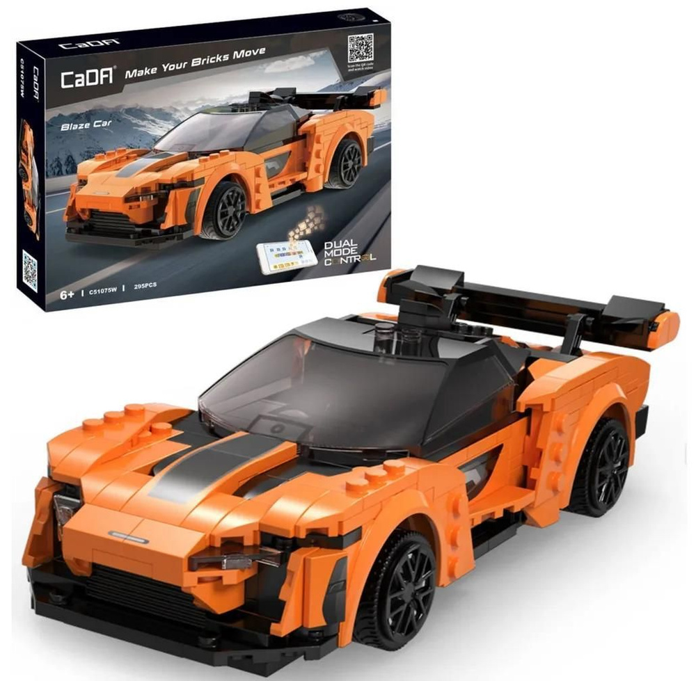 Конструктор CADA BLAZE CAR 35x24x6 см, серии TECHNIC на р/у, 295 деталей,  управление со смартфона, арт. C51075W