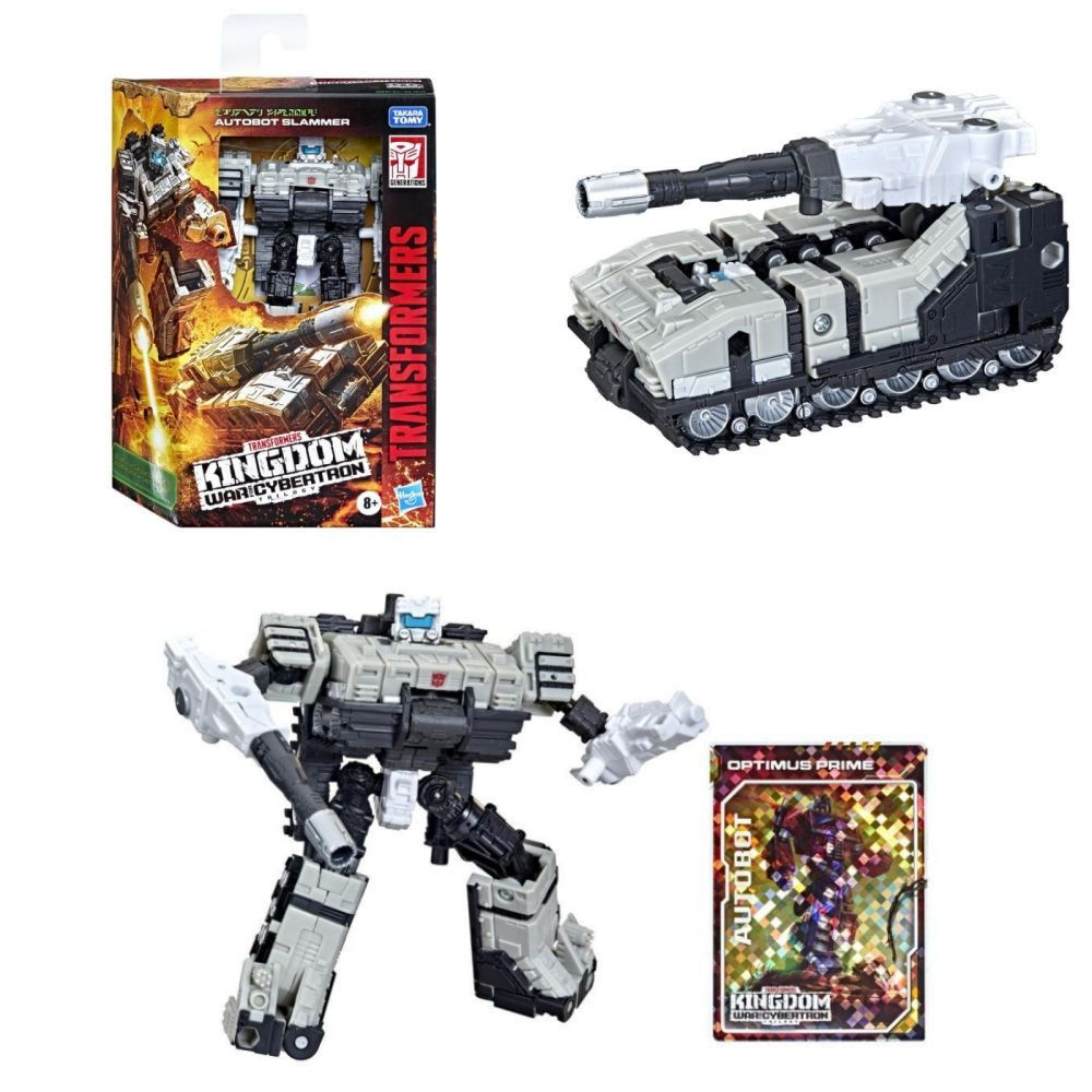 Hasbro Игрушки-трансформеры Generations War for Cybertron: Kingdom Deluxe  WFC-K33 Autobot Slammer 5,5-дюймовый F0683 -SY - купить с доставкой по  выгодным ценам в интернет-магазине OZON (1443142469)