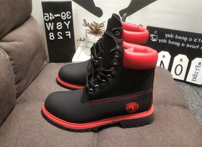 red womens timberland boots