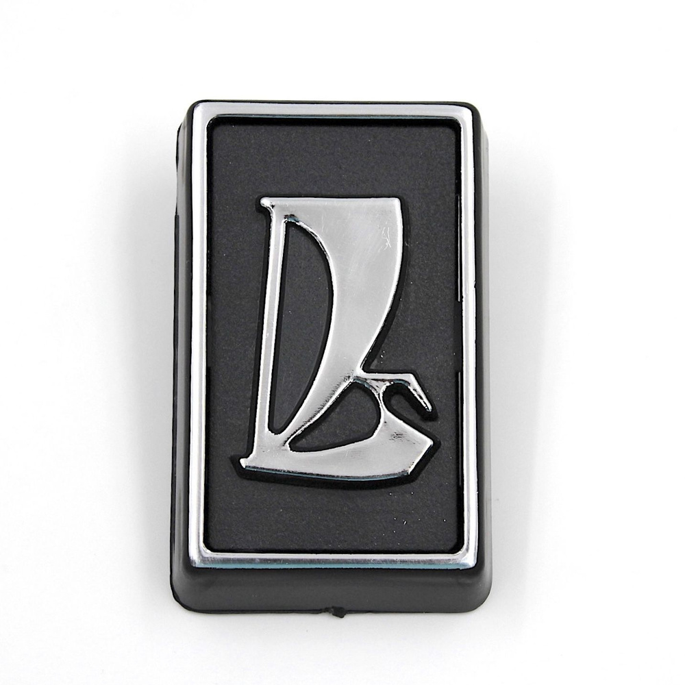 Заводской знак эмблема шильдик на решетку радиатора ВАЗ-2106 черный с ...