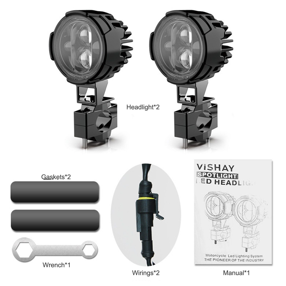 Универсальная мотоциклетная фара для мотоцикла, противотуманная фара с ...