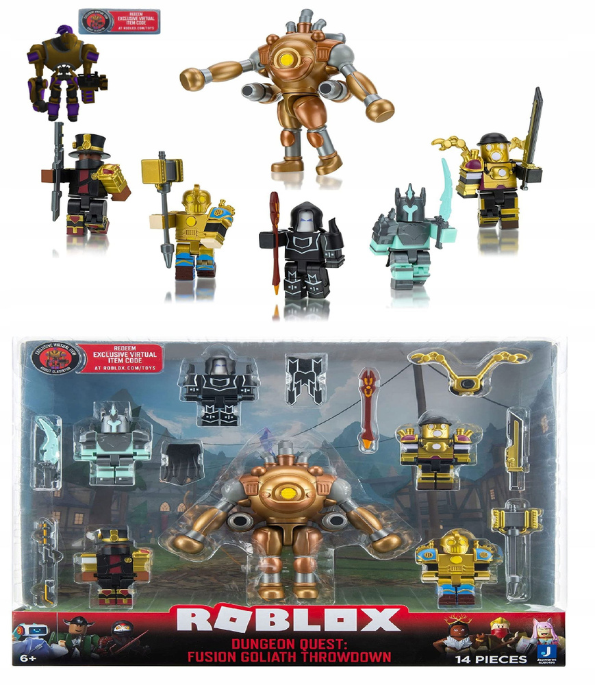 Набор фигурок Roblox - Dungeon Quest 6 фигурок и аксессуары Роблокс ...