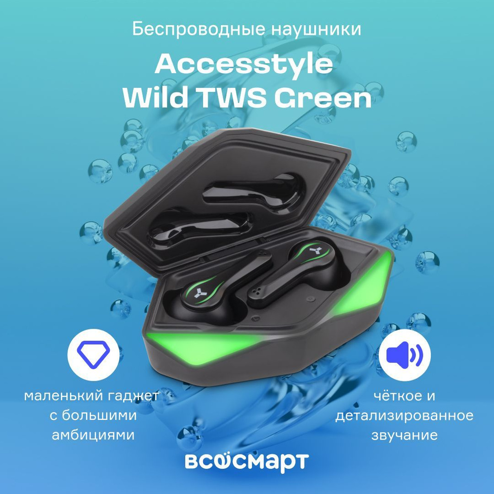 Беспроводные наушники Wild TWS Accesstyle 235346497 купить за 632 ₽ в интернет-м