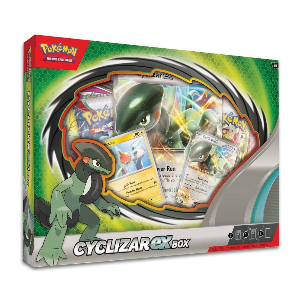 Покемон карты коллекционные: набор Pokemon Cyclizar ex Box (Made in USA) -  купить с доставкой по выгодным ценам в интернет-магазине OZON (1212869949)