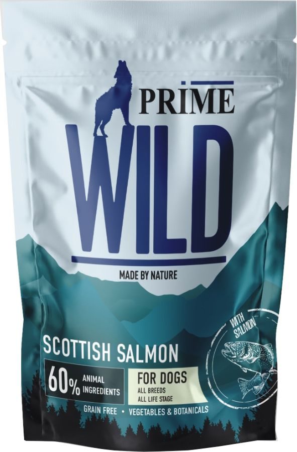 Корм Prime Wild Grain Free Scottish Salmon (беззерновой) для щенков и собак, с лососем, 2 кг  #1