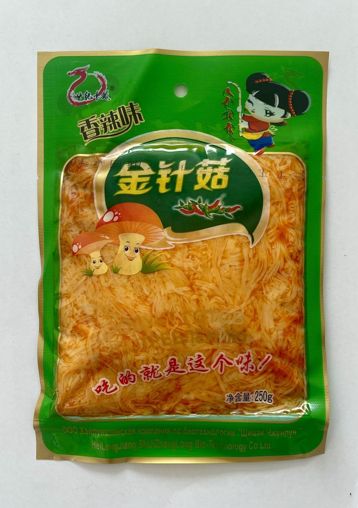 Китайские грибы эноки / опенок зимний / Энокитаке острый с пряностями ...