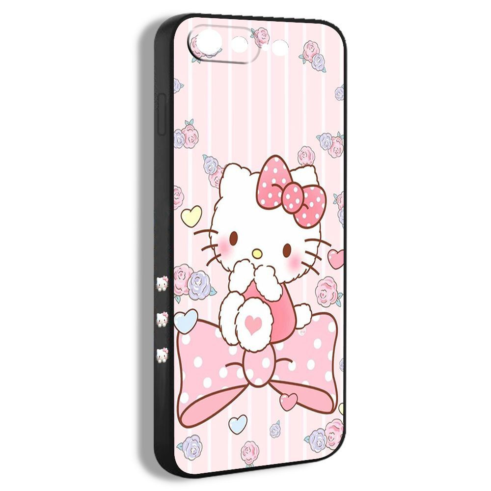 чехол для смартфона Подходит для iPhone 8 Plus Hello Kitty Пинк Милый  Эстетика Розовый бант IRA03 - купить с доставкой по выгодным ценам в  интернет-магазине OZON (1214498186)