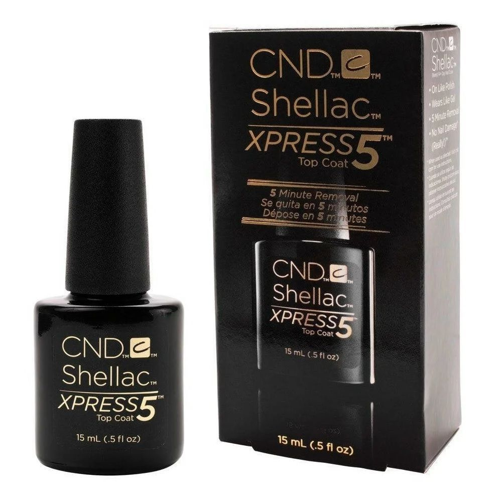 Верхнее покрытие CND Shellac Xpress5 Top Coat 15 мл. - купить с ...