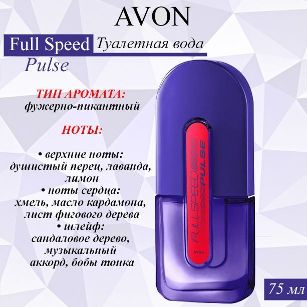 AVON Full Speed Туалетная вода 75 мл (1203857627)