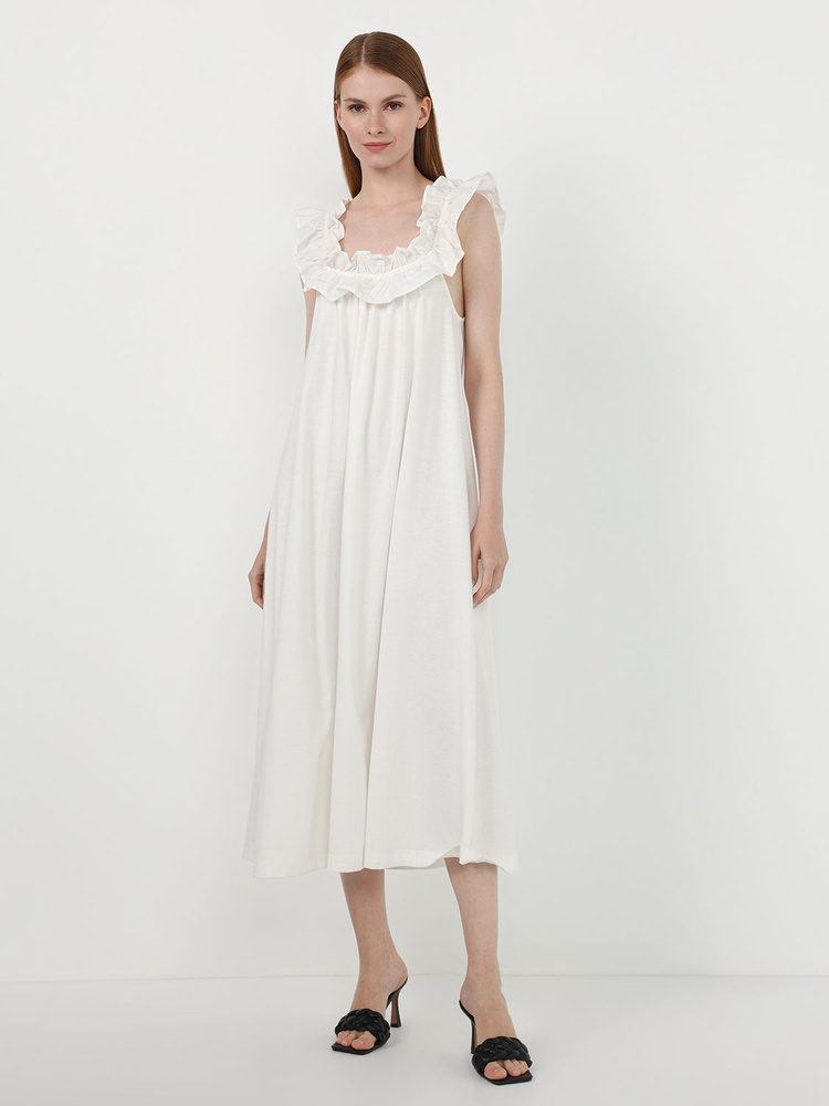 Mango white hotsell midi dress