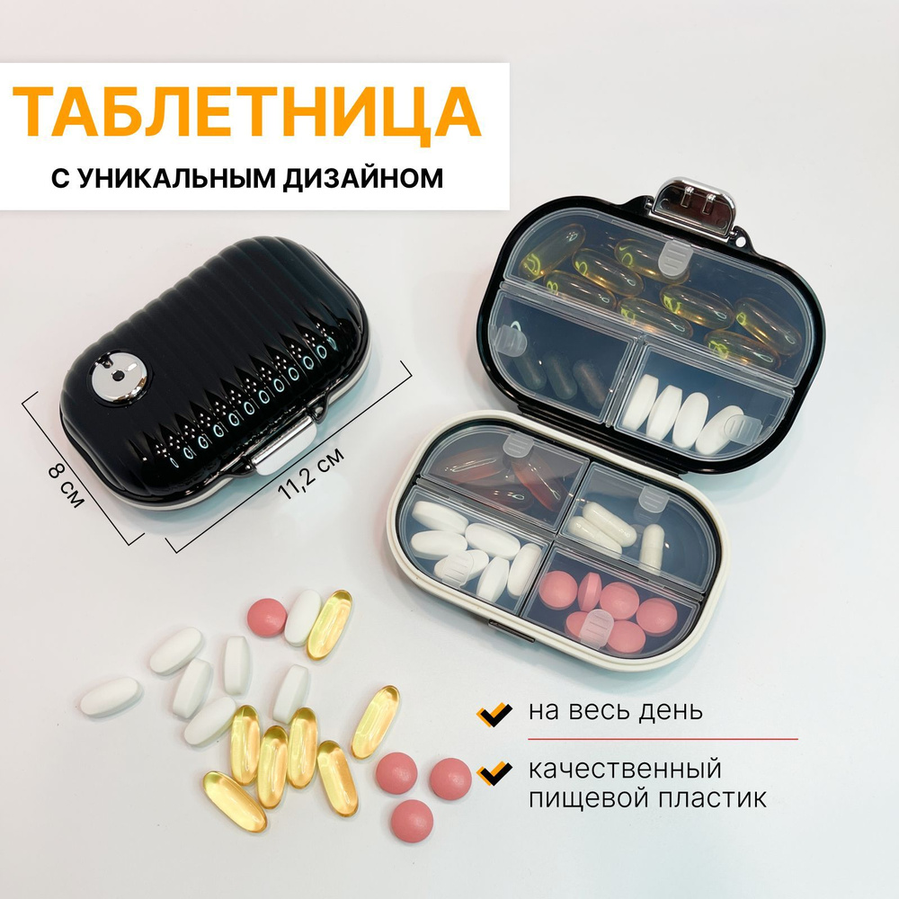 Таблетница, контейнер для лекарств, органайзер для таблеток - купить с ...