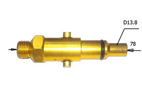 Переходник для пеногенератора автомойки Huter, Зубр, L-78мм, резьба М13 ...