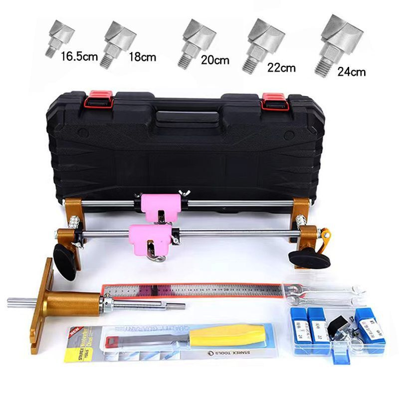 Шаблон для врезки дверных замков с комплектом фрез (5 штук) / Кондуктор ...