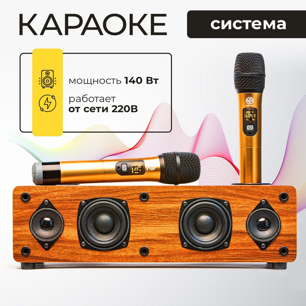Караоке система NOIR-audio K-1 с двумя беспроводными микрофонами ...