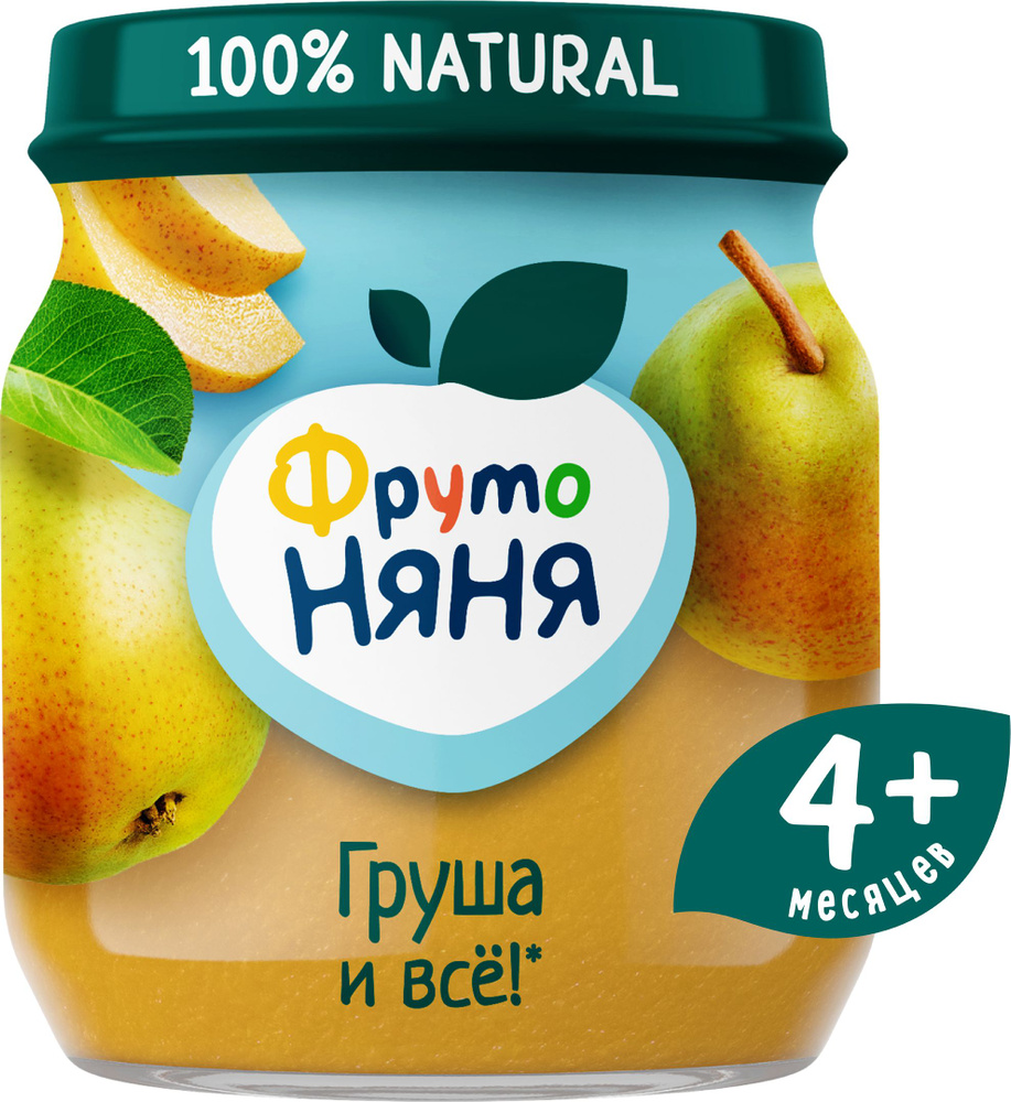 Пюре фруктовое ФрутоНяня с 4 месяцев, груша, 100 г #1