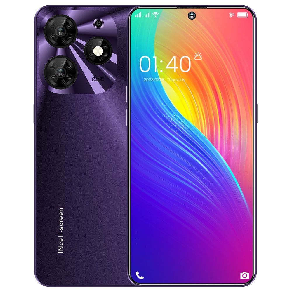 ZUNYI Смартфон ZUNYI Spark 10 Pro поддерживает сеть 5g, две sim-карты,  7,3-дюймовый экран, Google, большой объем памяти, офисные, развлекательные  и ...