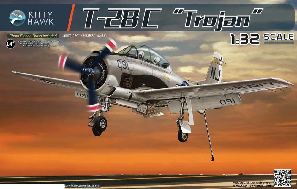 Сборная модель самолета Kitty Hawk KH32015 T-28C Trojan #1