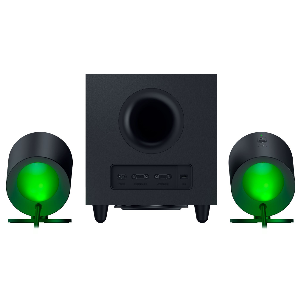 Аудиоколонки настольные Razer Nommo V2 Pro с сабвуфером, 2.1 активные, RGB  подсветка - купить с доставкой по выгодным ценам в интернет-магазине OZON  (1109003632)