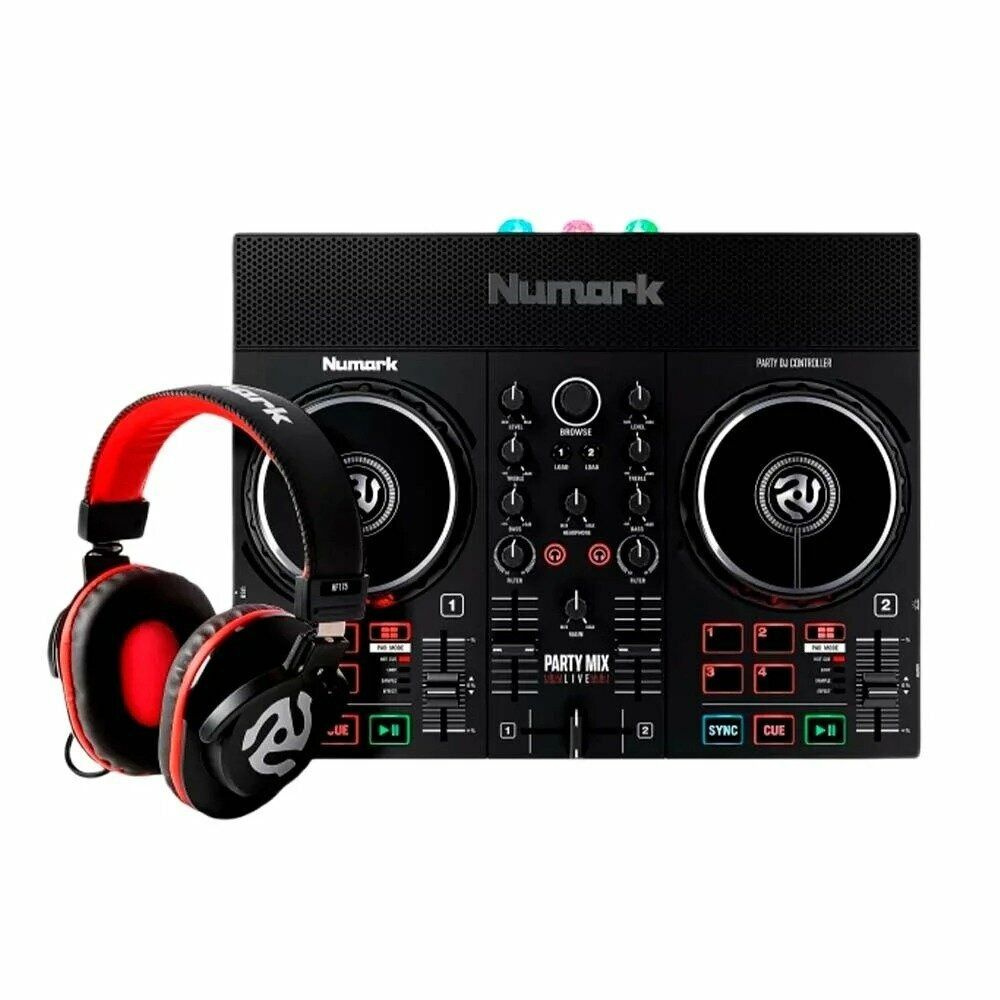 DJ-контроллер Numark Party Mix Live + Наушники Numark HF 175 (MIDI-контроллер)  #1