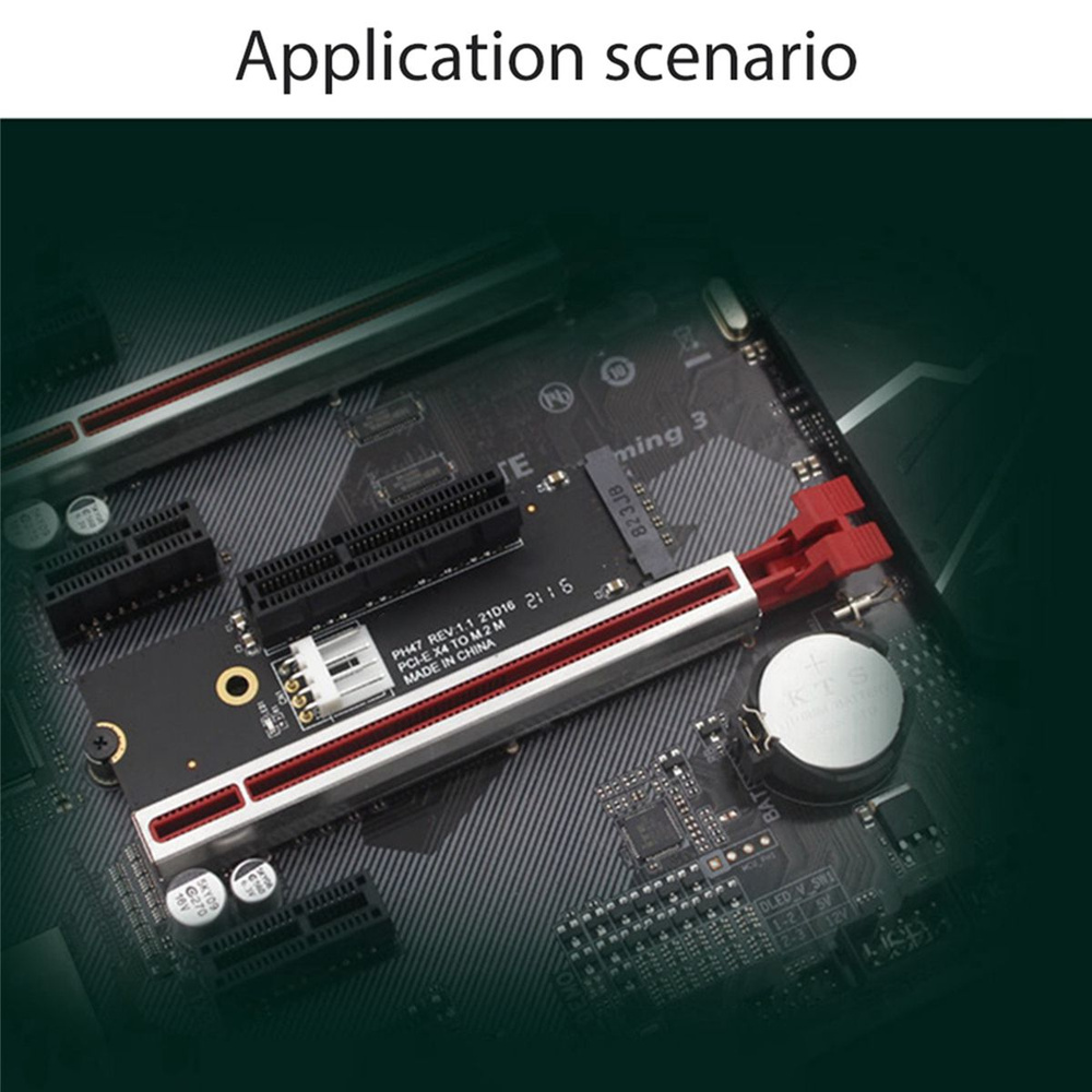 Адаптер NGFF M.2 к PCI-E 4X Riser M2 M Key PCIe X4 - купить с доставкой ...