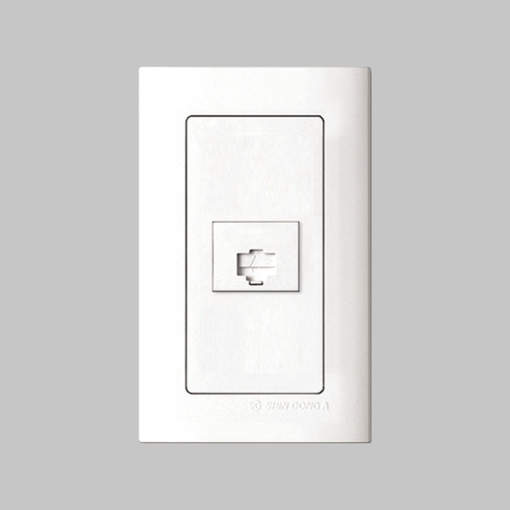 Розетка компьютерная Shin Dong-A CAT5 (Rj45) в сборе Белая. LAON ...