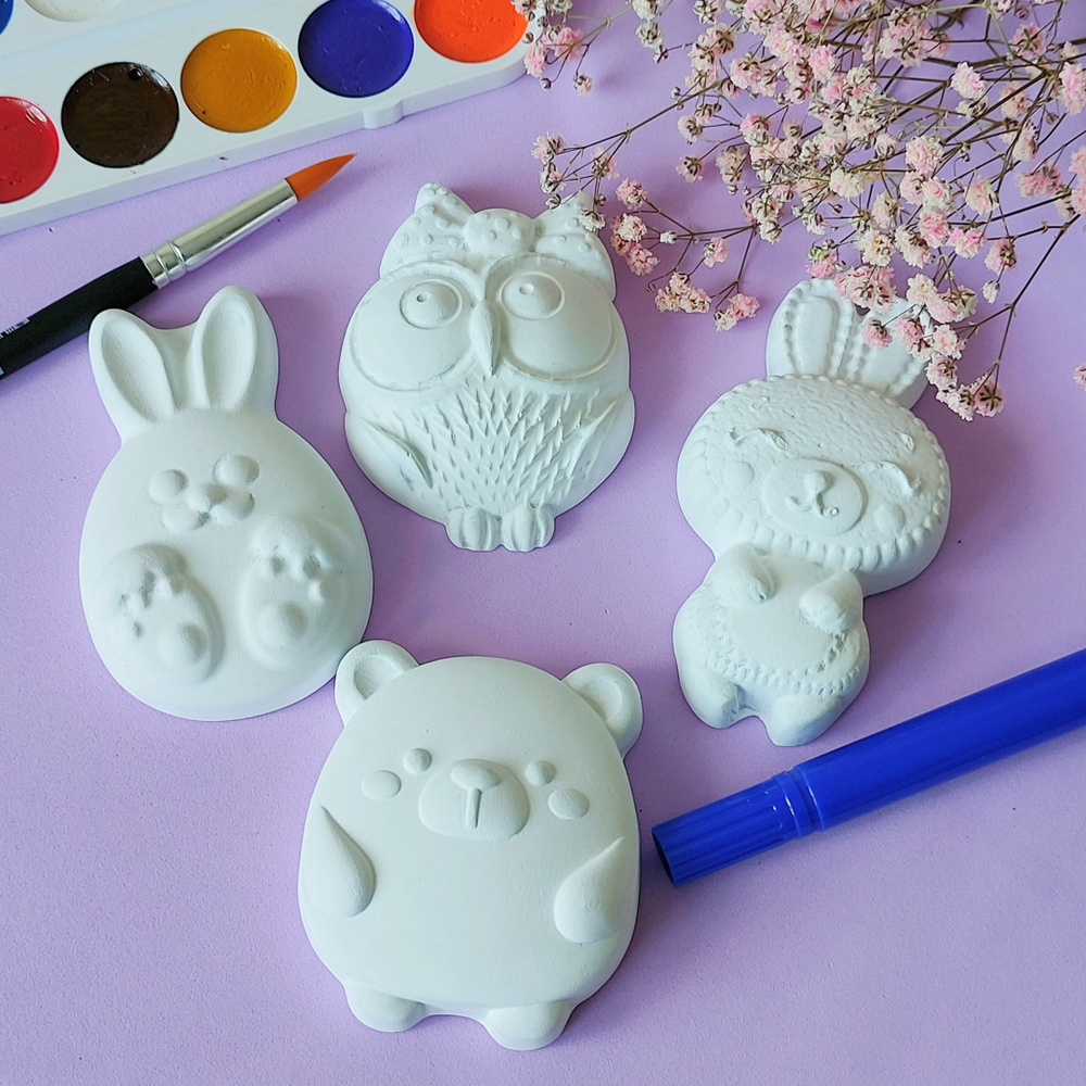 Фигурки для раскрашивания из гипса - купить с доставкой по выгодным ...