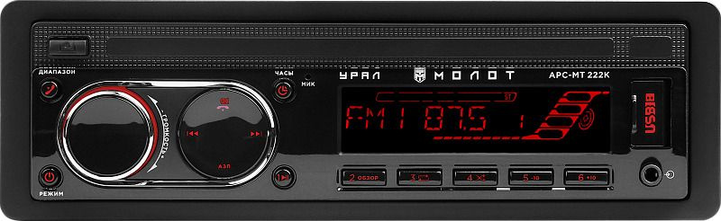 Автомагнитола (магнитола для авто) с bluetooth URAL МОЛОТ APC-MT222K 1 ...
