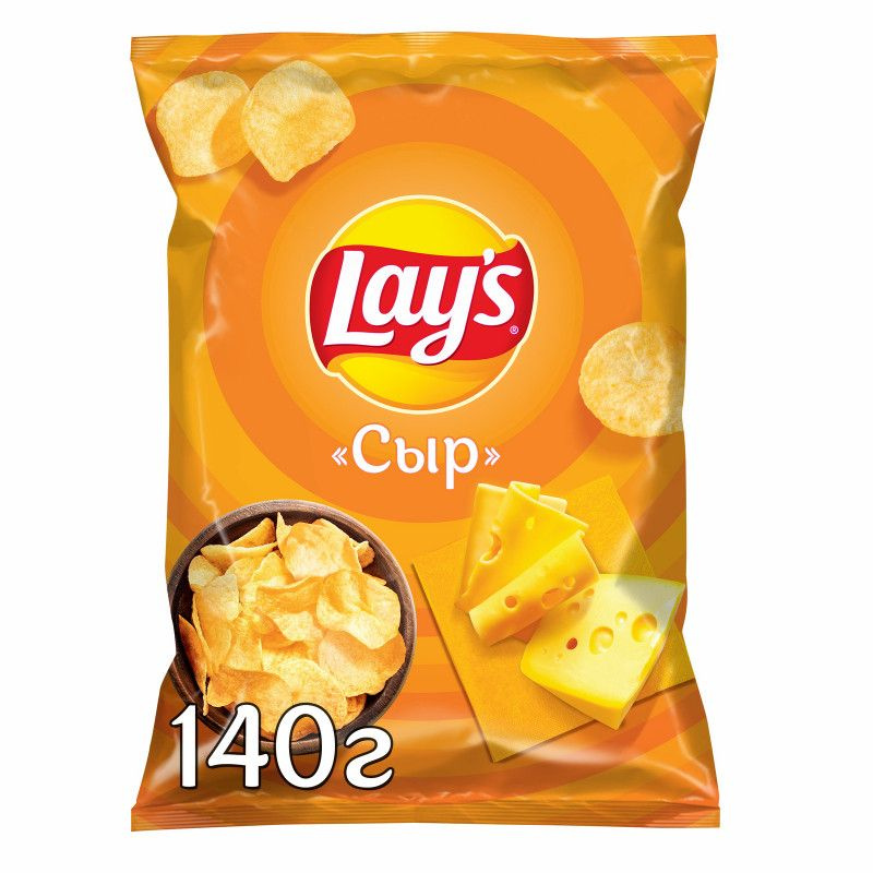 Чипсы картофельные Lay's со вкусом сыра, 140г - купить с доставкой по ...