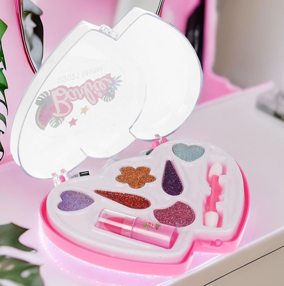 Набор косметики для макияжа Милая Леди Барби тени c блестками помада ...