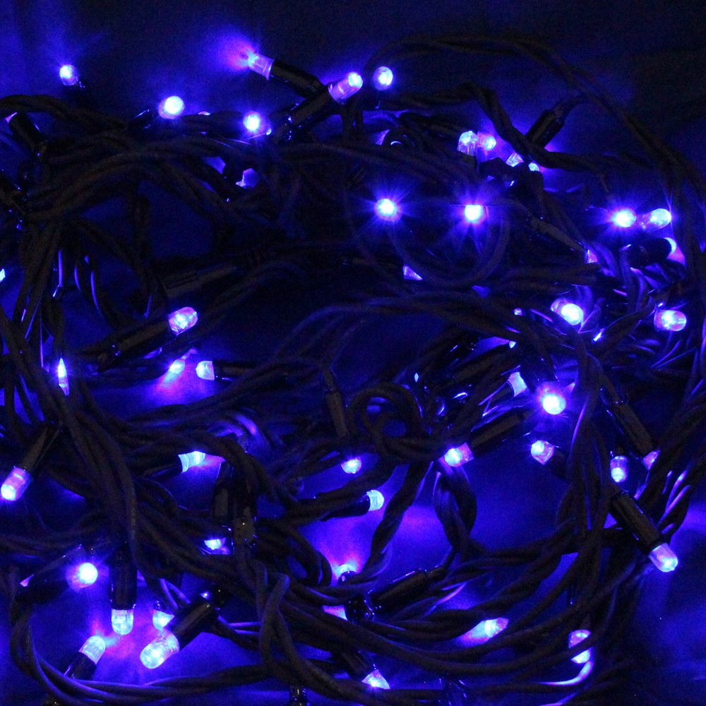 Электрогирлянда "Занавес" внешняя 1,5х2м 300 LED ламп, синий #1