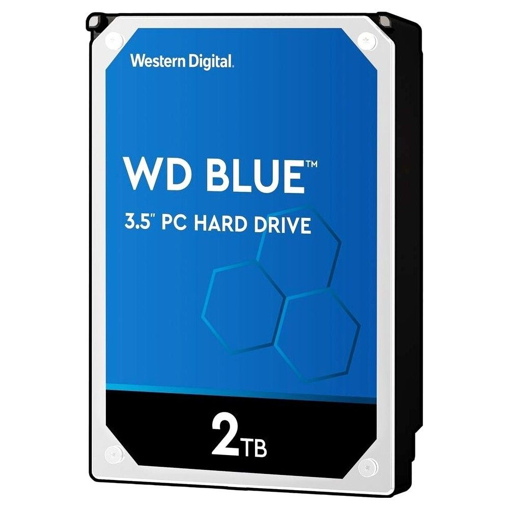 2 ТБ Внутренний жесткий диск Western Digital Blue (WD20EARZ) - купить по  выгодной цене в интернет-магазине OZON (1283527729)