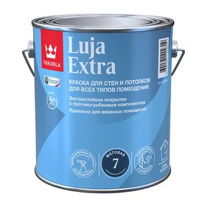 Краска моющаяся Tikkurila Luja Extra матовая RAL 7012 (Базальтово-серый - Basalt grey) 2,7 л  #1