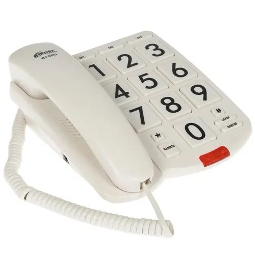 Проводной телефон RITMIX RT-520 ivory - купить с доставкой по выгодным ...