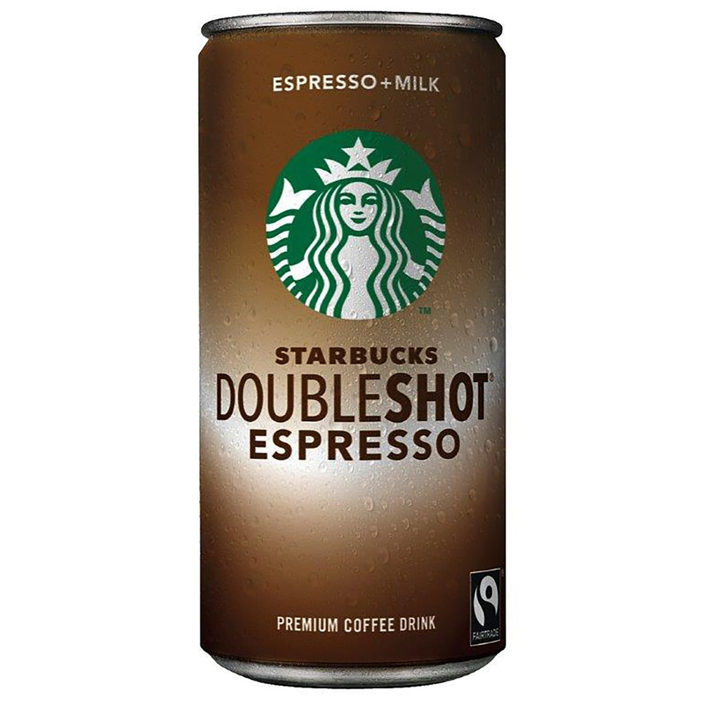Холодный кофе Starbucks Doubleshot 200мл, двойной эспрессо с молоком, 100% арабика, Дания  #1