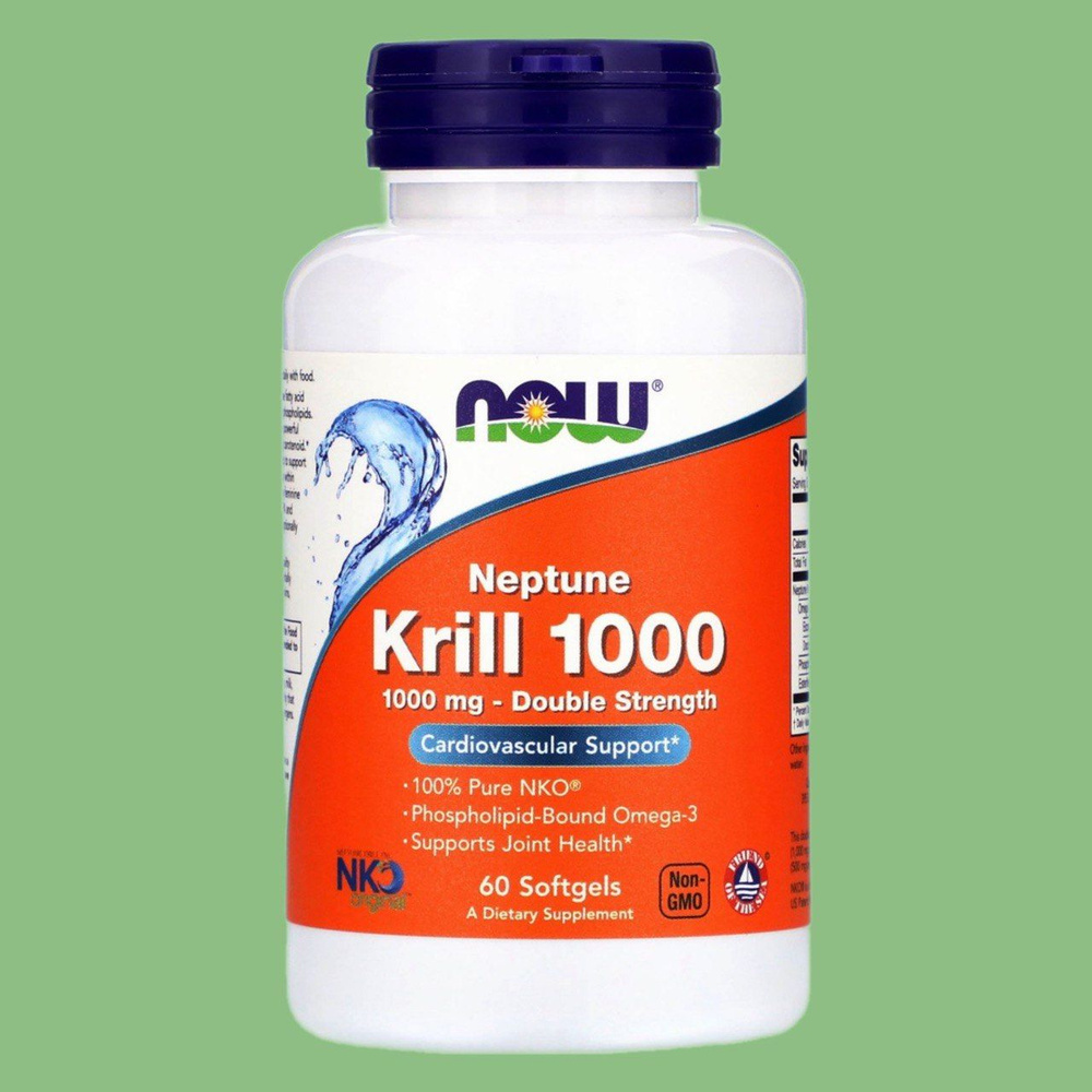 Now Foods Krill Oil "Масл Криля Арктического" 1000 мг 60 капсул ...