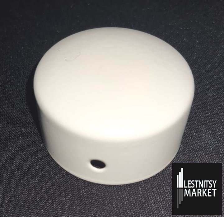 Заглушка для деревянных и пластиковых круглых поручней 49 мм. Белый (RAL 9016) в упаковке - 1 шт.  #1