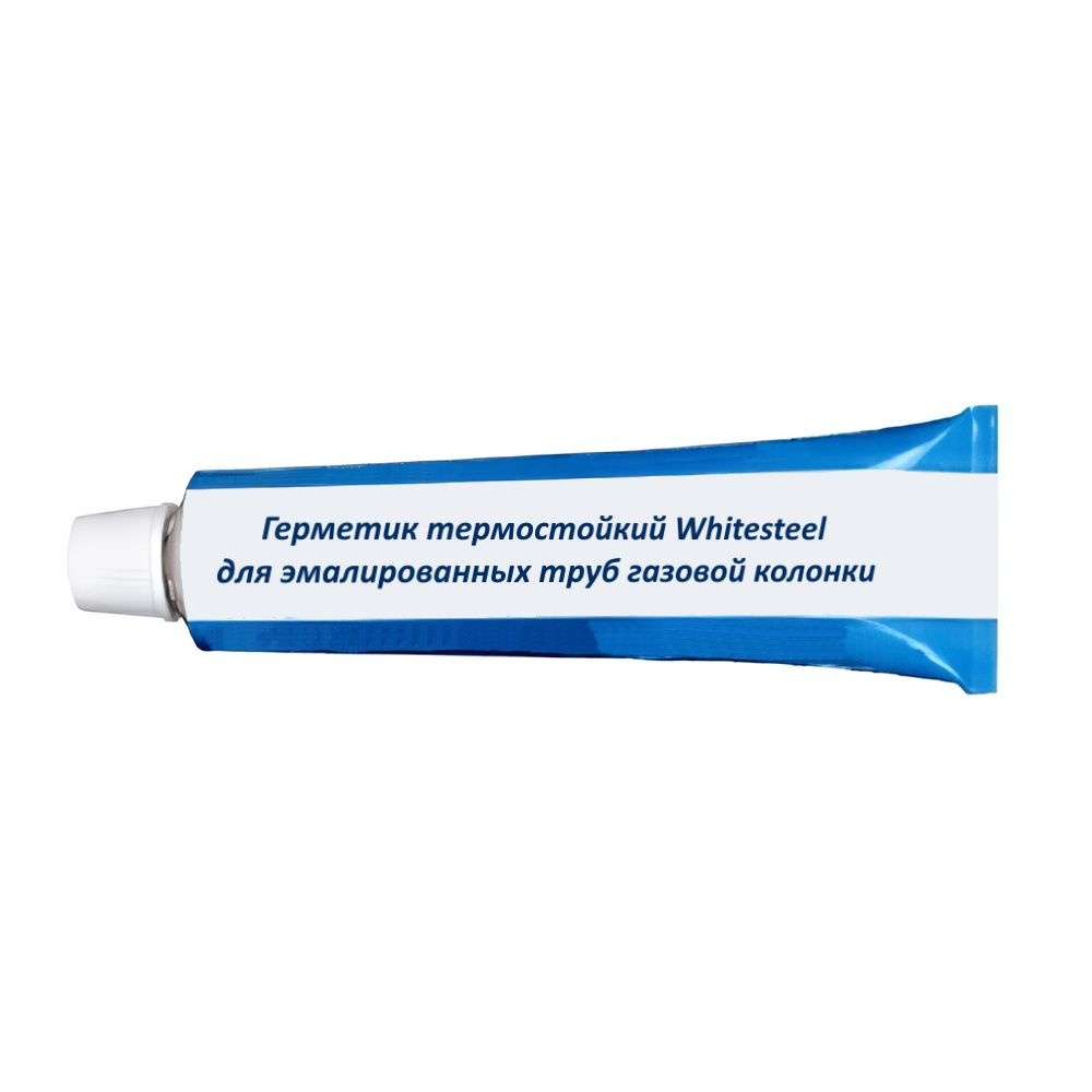 Герметик термостойкий Whitesteel эмалированных труб газовой колонки #1