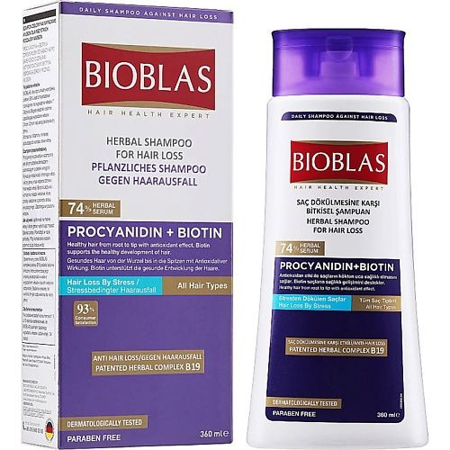 BIOBLAS Шампунь для всех типов волос против выпадения с экстрактом ...