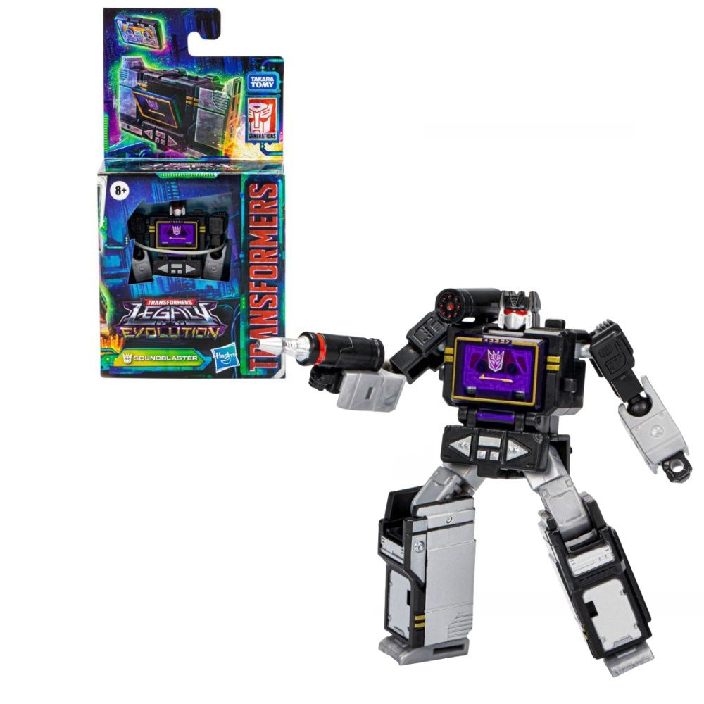 Hasbro Фигурка трансформера Transformers Legacy Evolution Core Soundblaster Converting Action (3,5 дюйма) #1