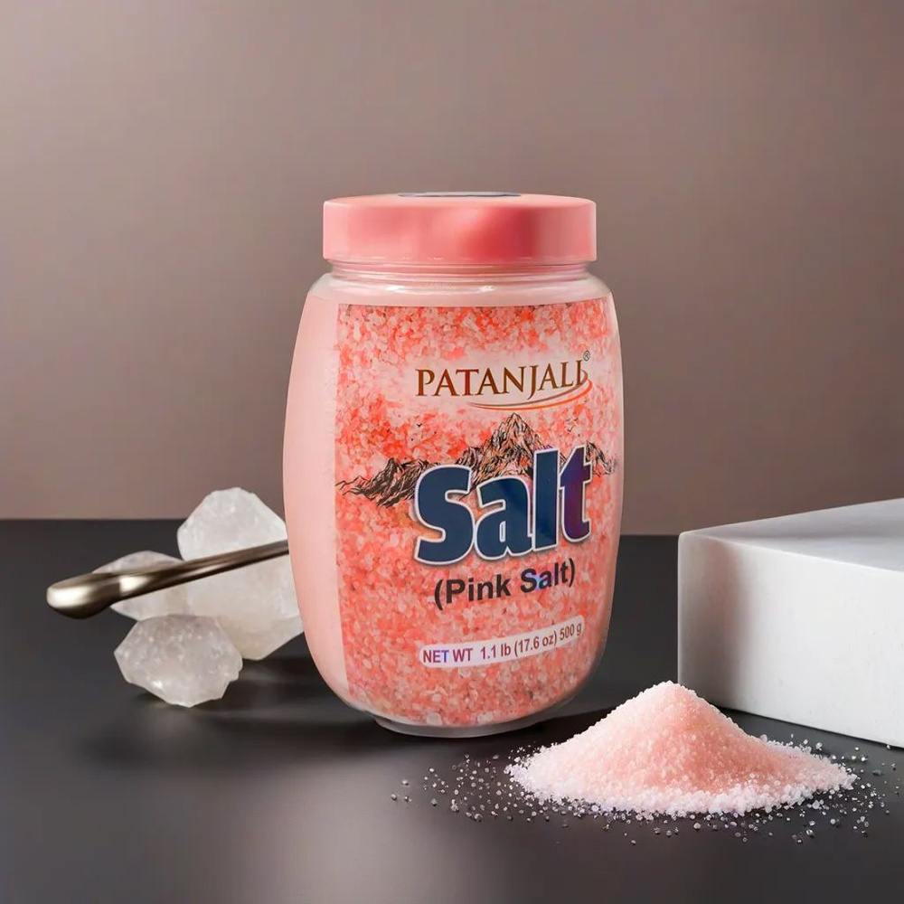 Гималайская розовая соль, Патанджали, Patanjali, 500г #1