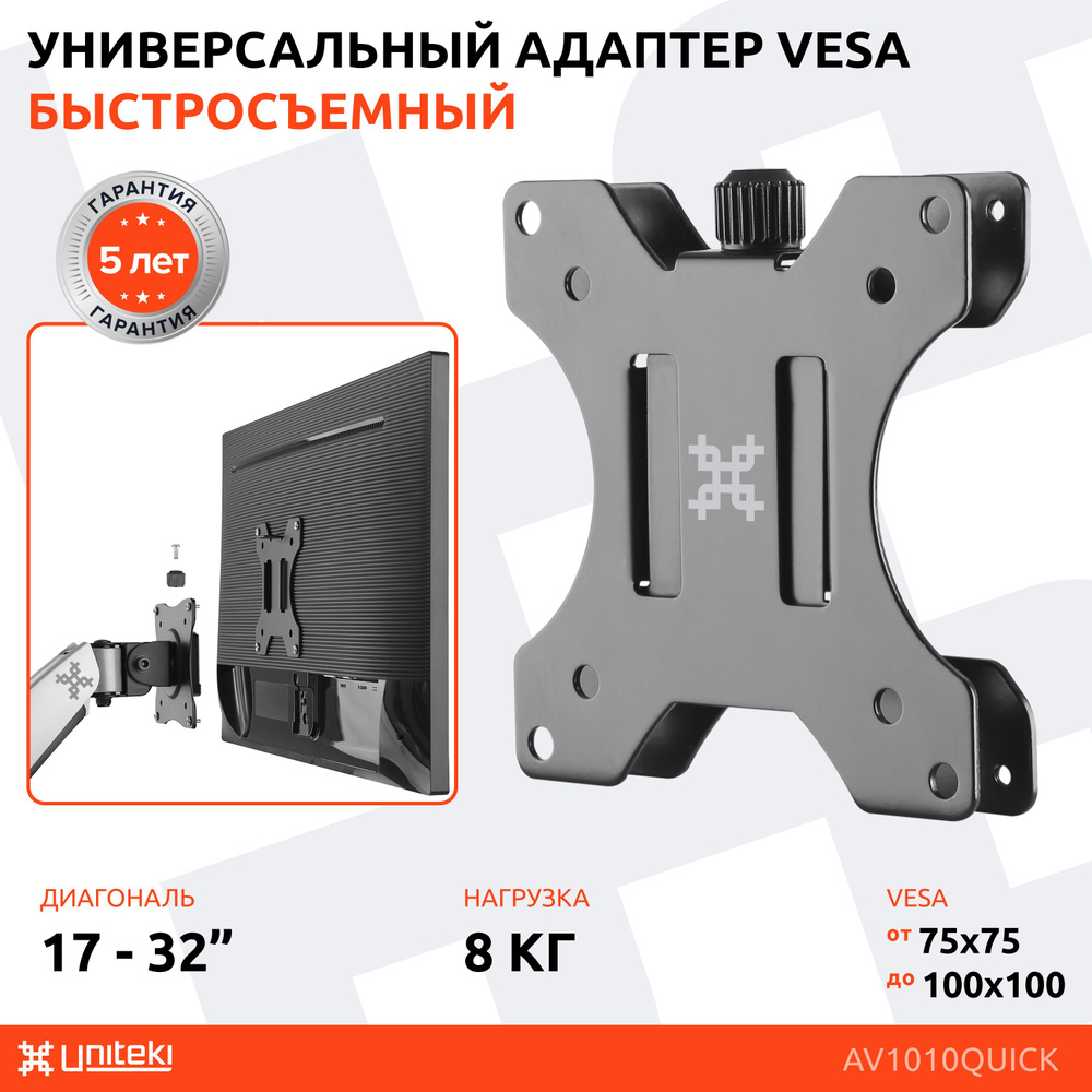 Адаптер-переходник VESA быстросъемный на кронштейн для монитора или ...