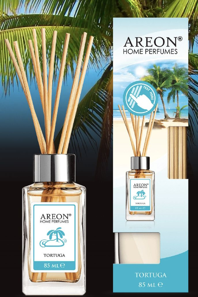 Ароматизатор для дома AREON Home Perfume Sticks 85 ml Tortuga (диффузор с деревянными палочками)  #1