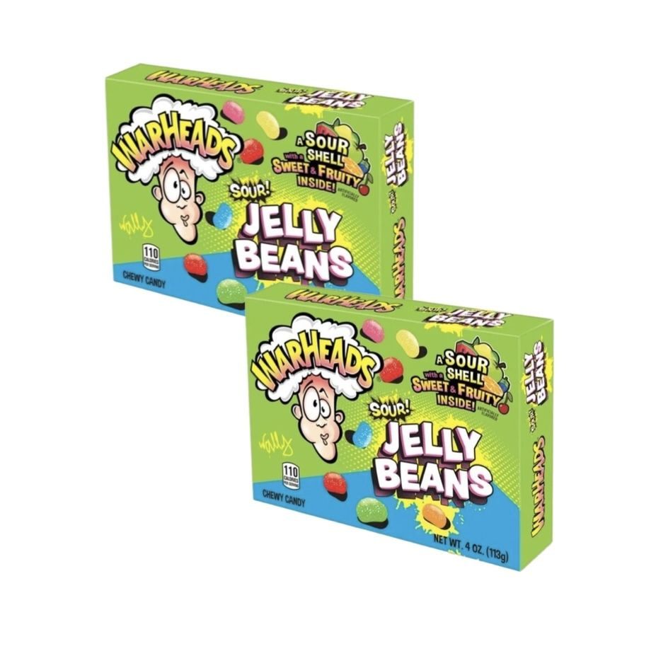 Конфеты Warheads Sour Jelly Beans, 113 г х 2 шт #1