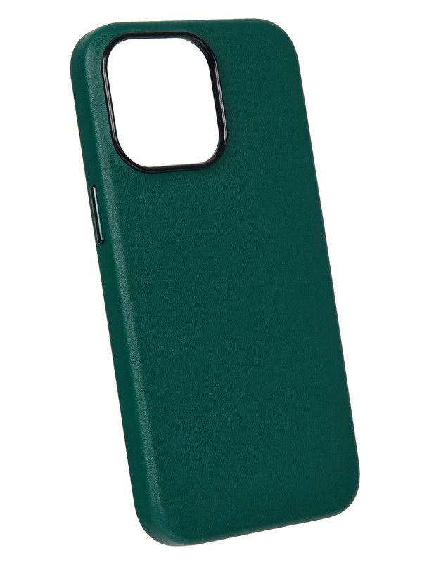 Чехол с MagSafe для iPhone 12 Pro Max Кожаный (Leather Co)-Зелёный ...