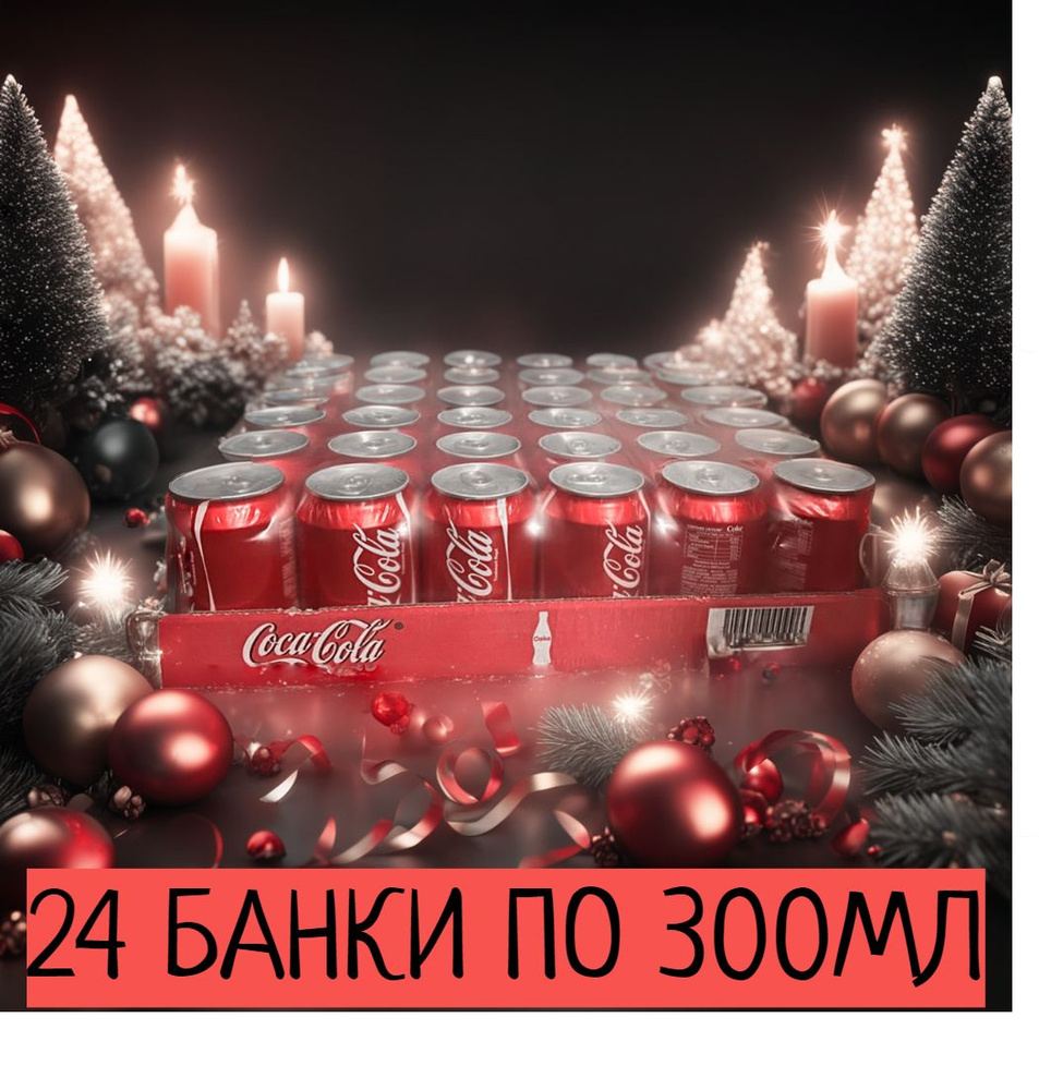 Coca-Cola Original ( Кока-Кола ), 24 банки по 300мл ( 0,3 л ). #1